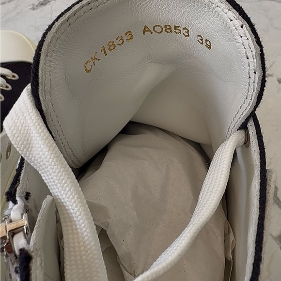 Dolce & Gabbana White and Black PORTOFINO High Top Sneakers NEW!!! - Picture 4 of 7